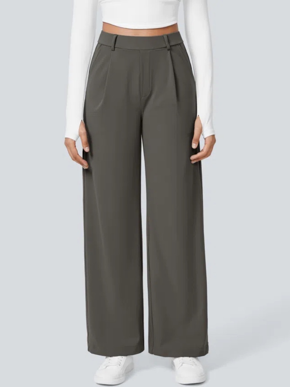 Halara Flex™ DayStretch High Waisted Pocket Straight Leg Work Pants Small Tall